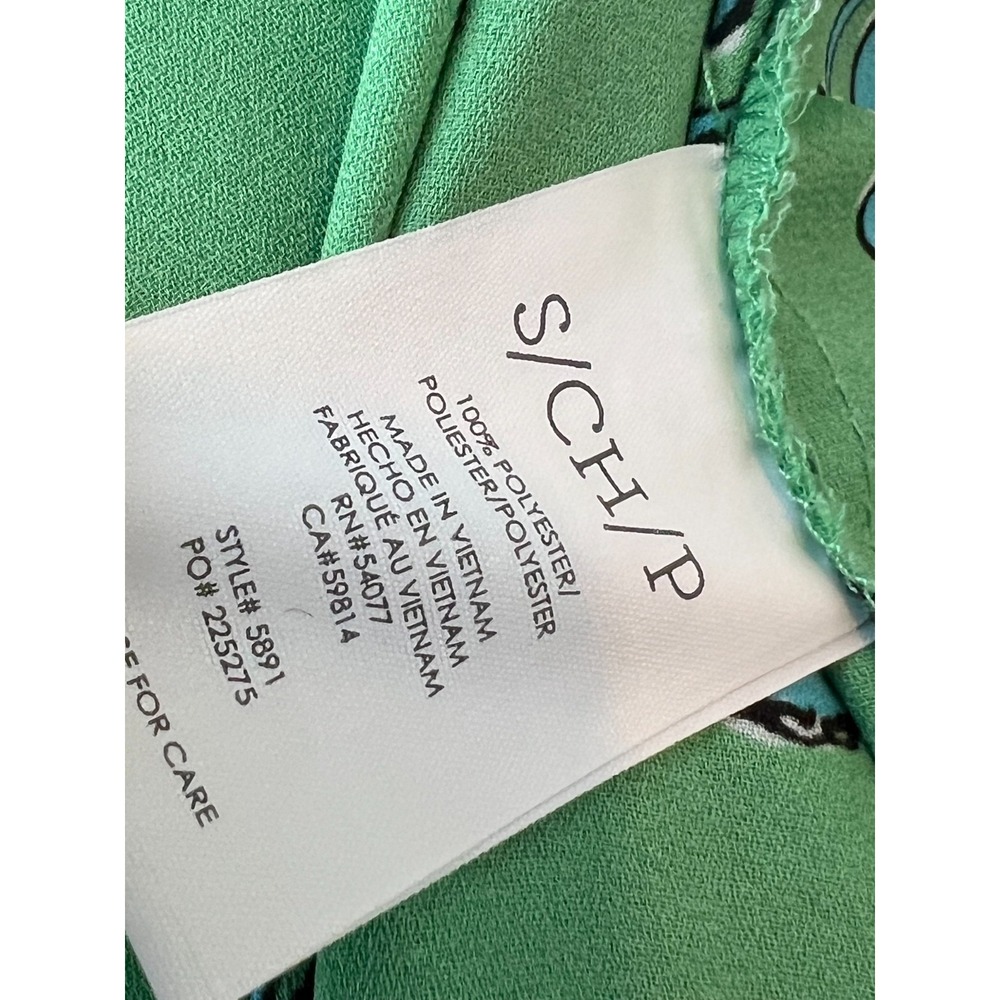 Cabi blouse Sketchbook Floral Go-to Top Small Shirt 5891 Green #5891 Long Sleeve - Picture 6 of 9